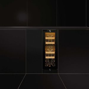 Swisscave Weinkühlschrank WLU-50DF 2-Zonen Weinkühlschrank für Küchenunterbau | 13 Flaschen | 82cm (H)