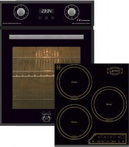 Herd Set Kaiser EH 4747  Einbau Backofen+ KCT 4795 FI AD Retro Induktionskochfeld 45 cm  