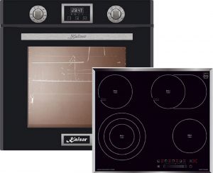 Kaiser Herd-Set EH 6326 SP Einbaubackofen+KCT 6715 F  Glaskeramikkochfeld 60 cm