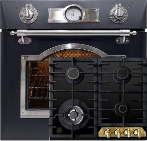 Kaiser Empire EH 6355 Em Sil Einbau Elektrobackofen 60 cm 67 L+ KCG 6335 Gaskochfeld 60 cm