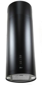 Gurari   GCH V 380 36 BL PRIME Runde Dunstabzugshaube 36 cm,Wandhaube, Schwarz, 1000m³/h, 4 Stufen,Display
