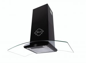  GURARI GCH T 465 60 BL PRIME Dunstabzugshaube 60cm 1000m³/h Wandhaube Schwarz Glas TouchControl