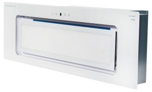Kaiser EA 946 W Eco Deckenhaube, Lüfterbaustein, Einbau Dunstabzugshaube 90 cm, 1250 m³/h,Weißglas