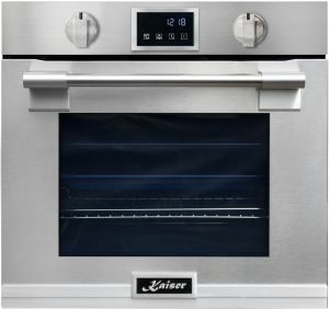 Kaiser Einbaubackofen 60 cm mit Pyrolyse, EH 6339 XXL, Edelstahl, Backofen 60 cm breit, 86L, AirFry, Touchdisplay, 11 Funktionen, Anti-Touch