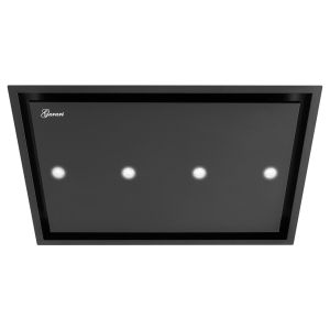 GCH 791 BL Diamond Deckenhaube 90 cm – Schwarze Dunstabzugshaube 850 m³/h, Umluft & Abluft,