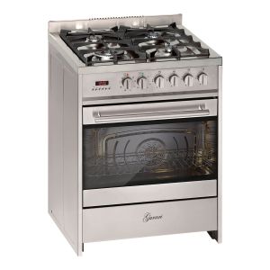 Gurari Gasherd mit Elektrobackofen GCH E 610 X Gas Elektro Standherd 60 cm 60 L Erdgas Fl.Gas 4 Kw WOK