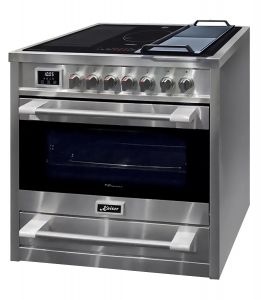 Kaiser HC 93691 IR Elektro Standherd 90 cm, Inox, Range Coocker mit Induktionskochfeld