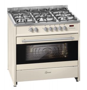 Gurari GCH E 911Cr Gas Elektro Standherd 90 cm 121 L Erdgas Fl.Gas 4 Kw WOK