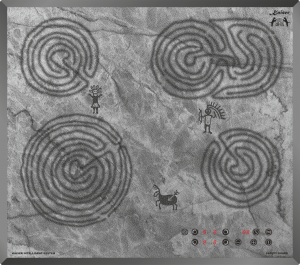 Kaiser KCT 6115 F Ära Sehr Exklusives Kochfeld Autark 60cm mit Höhlenmalereimotiv 