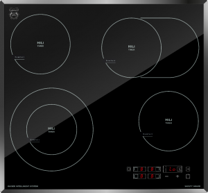 Kaiser KCT 6115 F Autarkers High Light Glaskeramik Kochfeld 60cm Schwarz glas Facettenschliff-Kanten
