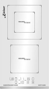 Kaiser KCT 3721 FW Exklusives Domino Glaskeramik Kochfeld Autark 30cm Weißglas