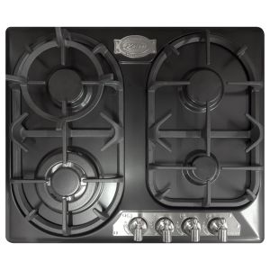 Kaiser Empire KG 6325 Em Sil Turbo Kochfeld 60 cm Silber Einbau Gaskochfeld, 4 Gasbrenner, Metall-Drehknebeln