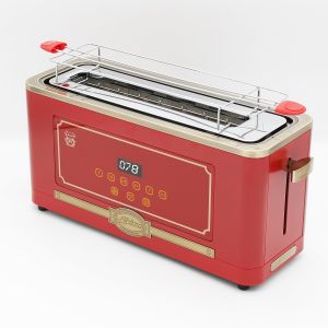  Kaiser Retro Toaster T 4000 RotEm, 6 Toaststufen, Auftaufunktion, Aufwärmfunktion, Brötchenaufwärmrost