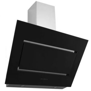 Dunstabzugshaube Baumann Vista 90 Schwarz Klasse A Edelstahl/Glas kopffrei Wandhaube 850m3/h