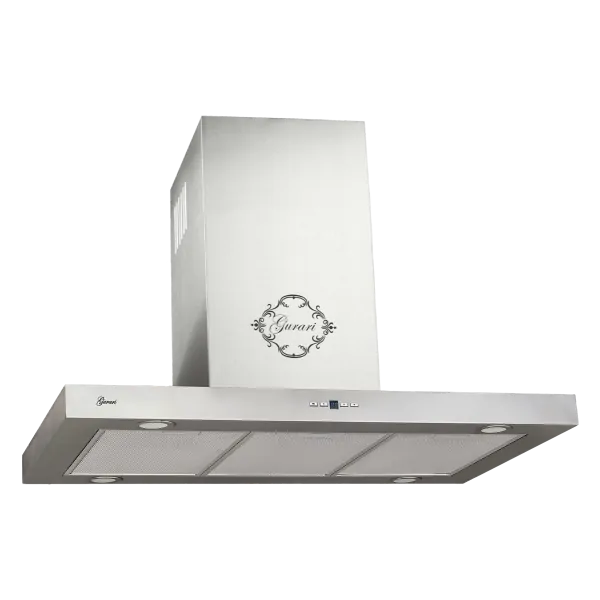 Cappa Isola GURARI 36cm - Aspirazione 1000 M³/h, Vetro Bianco, Acciaio Inox - Foto 10