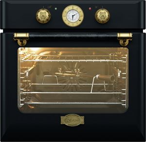 Kaiser EH 6432 BE ECO Einbau Retro Backofen 60 cm, 68L, Drehspieß, Selbstreinigung, Pizzafunktionion