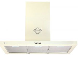 GURARI Wandhaube GCH 461 BG 9 Dunstabzugshaube 90cm in Creme, Flachpaneel Wandhaube Motor 1000m³/h