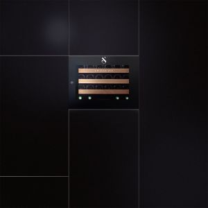 Swisscave Weinkühlschrank WLI-60 F 1-Zonen Weinkühlschrank für Kücheneinbau | 22 Flaschen | 45cm (H)