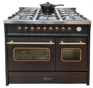 Gurari GCH E 916 BL R Schwarz Gas Elektro Standherd 90 cm Range Coocker