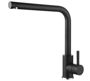 Gurari 5553E2 Edelstahl Armatur,Schwarz, Küchenarmatur, Schwenkbereich 360°, Hochdruck, Modern, Wasserhan