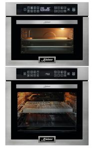Kaiser EH 6306 R Einbaubackofen + EM 6307 R Einbau Mikrowelle, Mikrowellen-Backofen 45 cm hoch