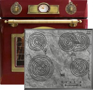 Kaiser Herd-set Elektro Backofen EH 6355 RotEm+KCT  6715 F Ära Glaskeramik Kochfeld 60 cm