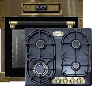 Kaiser Herd-Set EH 6726 AD Einbaubackofen+ KG 6325 Em Gaskochfeld 60 cm