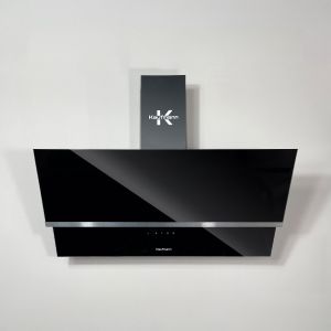 KAUFMANN Wandhaube LUNA 90 BL Dunstabzugshaube 1000 m³/h, 90 cm, Schwarz