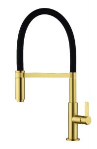 Gurari 7003 Messing Küchenarmatur – Herunterziehbar luxuriös im Gold Design