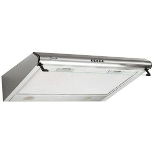 GURARI  GCH F 590 60 IS, Einbau Dunstabzugshaube 60 cm, Edelstahl, Unterbauhaube, 250m³/h, mit Glas, LED