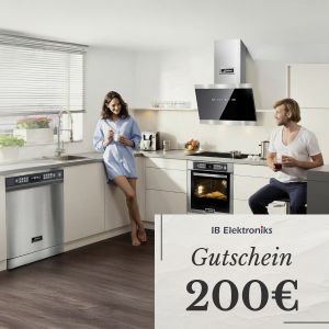 Perfektes Geschenk:  Gutschein 200,00 EUR für Premium Haushaltsgeräte  