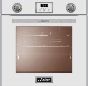 Kaiser EG 6374 W Gas Backofen 79L autark Grill Selbstreinigung Umluft Weiß Glas