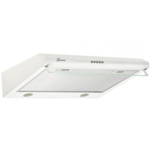 GURARI  GCH F 590 60 WH, Einbau Dunstabzugshaube 60 cm,Unterbauhaube, 250m³/h, mit Glas, LED