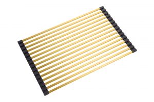 GURARI RM-2845-G Aufrollbare Abtropfmatte, Silikon + Edelstahl, 285x450 mm