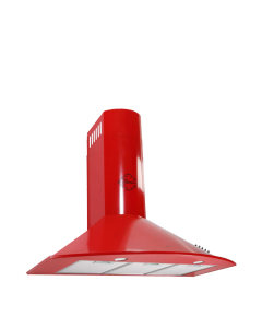 GURARI Wandhaube GCH C 046 RD 9, Exklusive Dunstabzugshaube 90 cm in Rot, Saugstark 1000m³/h