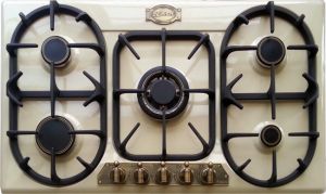 Kaiser Empire KG 9325 ElfEm Gaskochfeld 90cm Autark Gasherd 3,8 kW WOK