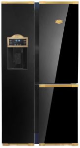 Kaiser KS 90300 AD Bio Retro Kühlschrank Schwarz, Side-by-Side Kühl-Gefrier-Kombination, No Frost 538 L 183 cm