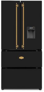 Kaiser Retro Kühlschrank KS 80425 Em Schwarz, Side-by-Side Kühl-Gefrier-Kombination, No Frost 506 L 183 cm