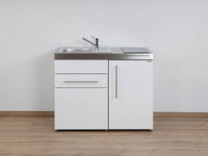 Stengel Miniküche Premiumline MP 110 S Singleküche mit Kühlschrank und Induktionskochfeld