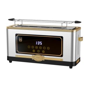 Kaiser T 4000 R Retro-Toaster  6 verschiedene Toaststufen, Auftaufunktion, Aufwärmfunktion, Brötchenaufwärmrost 